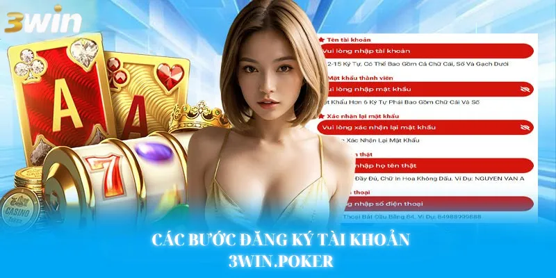 Các bước đăng ký 3Win
